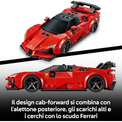 LEGO 77254 Speed Champions Ferrari SF90 XX Auto Sportiva Stradale - Macchina Giocattolo con Minifigure da Collezione