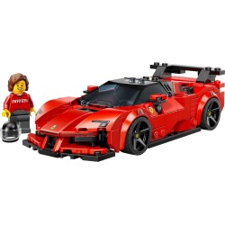 LEGO 77254 Speed Champions Ferrari SF90 XX Auto Sportiva Stradale - Macchina Giocattolo con Minifigure da Collezione