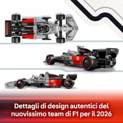 LEGO 77259 Speed Champions Auto da Corsa Audi Revolut F1 Team R26 Giocattolo - Kit Modellismo con Minifigure del Pilota da Coll