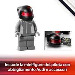 LEGO 77259 Speed Champions Auto da Corsa Audi Revolut F1 Team R26 Giocattolo - Kit Modellismo con Minifigure del Pilota da Coll