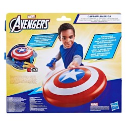 Hasbro Marvel Avengers, Giocattolo di Captain America con Scudo Magnetico Blast e Guanto, Giochi per Roleplay Ispirati ai Super