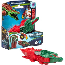 Transformers: EarthSpark, action figure Flip Changer di Skullcruncher da 10 cm convertibile in robot in 1 passaggio