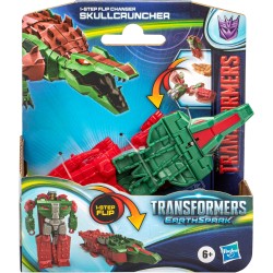 Transformers: EarthSpark, action figure Flip Changer di Skullcruncher da 10 cm convertibile in robot in 1 passaggio