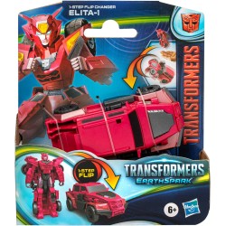 Transformers: EarthSpark, action figure Flip Changer di Elita-1 da 10 cm convertibile in robot in 1 passaggio, giocattoli inter