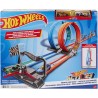Hot-Wheels Pista Playset Sfida a Doppio Giro Mortale, con 2 Macchinine, Giocattolo per Bambini 4 + Anni, GFH85