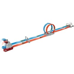 Hot-Wheels Pista Playset Sfida a Doppio Giro Mortale, con 2 Macchinine, Giocattolo per Bambini 4 + Anni, GFH85