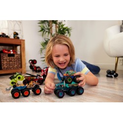 Hot Wheels HWN86 Monster Trucks – Grandi Tir, camion die-cast 1:64 con 6 ruote (Un modello a sorpresa tra stili assortiti), può
