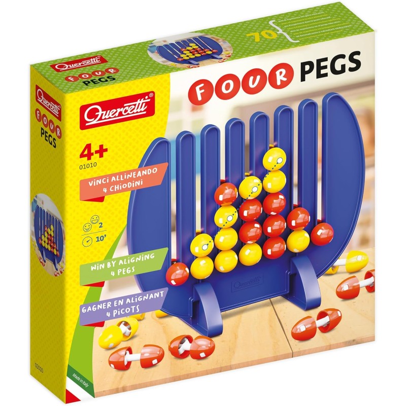 Quercetti - 1010 Four Pegs
