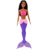 Mattel - Barbie Fantasía Bambola sirena viola e rosa