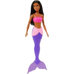 Mattel - Barbie Fantasía Bambola sirena viola e rosa