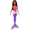 Mattel - Barbie Fantasía Bambola sirena viola e rosa