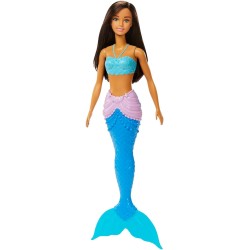 Mattel - Barbie Fantasia Bambola sirena blu e lilla