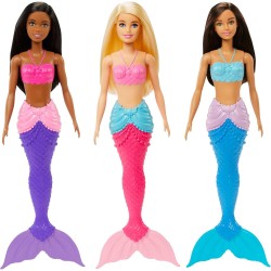 Mattel - Barbie Fantasia Bambola sirena blu e lilla
