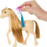 Mattel - Barbie - HXJ36 Pony Tornado, cavallo con lunga criniera da acconciare e pettinare e accessori, ispirato alla serie Net