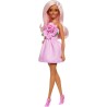 Mattel - Barbie HYY94 - Bambola Fashionistas n. 238, con capelli rosa pastello, abito con corpetto con rosa, fermaglio con perl