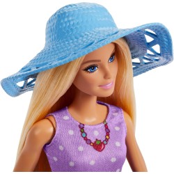 Mattel - Barbie JBF43 - Famiglia e Amici, set con bambole Barbie Malibu e la piccola Chelsea, più di 9 accessori e abiti a tema