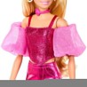 Mattel - Barbie JFP40 - Deluxe Style n. 5, bambola con abito rosa metallizzato e capelli biondi, top a corsetto scintillante e
