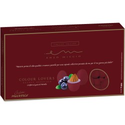 MAXTRIS Confetti Enzo Miccio Ciocomandorla gusto Mirtillo Nuance Bordeaux, scatola 1 kg, MAX0065