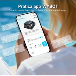 WYBOT B1 OS600- Robot Pulisci Piscina Automatico Senza Fili a Batteria