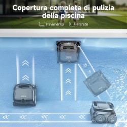 WYBOT B1 OS600- Robot Pulisci Piscina Automatico Senza Fili a Batteria