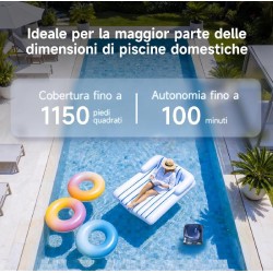 WYBOT B1 OS600- Robot Pulisci Piscina Automatico Senza Fili a Batteria