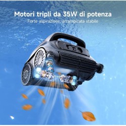 WYBOT B1 OS600- Robot Pulisci Piscina Automatico Senza Fili a Batteria