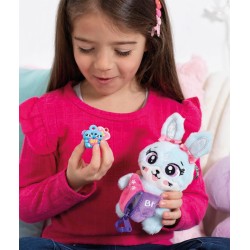 Clementoni BFF - Le Sweeties - Amiche Sempre Insieme Peluche Portachiavi, Gioco Collezionabile Bambini 5+ Anni, Zip con Ciondol