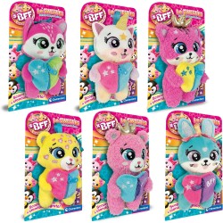 Clementoni BFF - Le Sweeties - Amiche Sempre Insieme Peluche Portachiavi, Gioco Collezionabile Bambini 5+ Anni, Zip con Ciondol