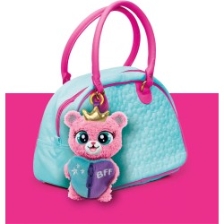 Clementoni BFF - Le Sweeties - Amiche Sempre Insieme Peluche Portachiavi, Gioco Collezionabile Bambini 5+ Anni, Zip con Ciondol