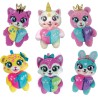 Clementoni BFF - Le Sweeties - Amiche Sempre Insieme Peluche Portachiavi, Gioco Collezionabile Bambini 5+ Anni, Zip con Ciondol