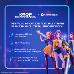 Clementoni Puzzle 1000 Pezzi per Adulti e Ragazzi, Illustrazione con Tema K-pop Demon Hunters, Idea Regalo, Made in Italy, 70x5