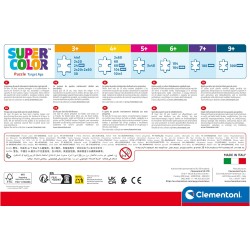 Clementoni - Puzzle 4 in 1 Supercolor, per Bambini 3+ Anni, Diverse Pezzature Illustrazioni Disney Stitch, Idea Regalo, Made in