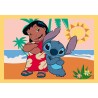 Clementoni - Puzzle 4 in 1 Supercolor, per Bambini 3+ Anni, Diverse Pezzature Illustrazioni Disney Stitch, Idea Regalo, Made in