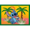 Clementoni - Puzzle 4 in 1 Supercolor, per Bambini 3+ Anni, Diverse Pezzature Illustrazioni Disney Stitch, Idea Regalo, Made in