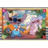 Clementoni - Puzzle per Bambini 2x60 Pezzi Supercolor, per Bambini 4+ Anni, Illustrazione Disney Stitch, Idea Regalo, Made in I