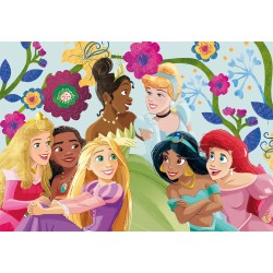 Clementoni - Puzzle per Bambini 2x60 Pezzi Supercolor, per Bambini 4+ Anni, Illustrazione Disney Princess, Idea Regalo, Made in