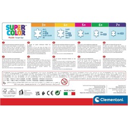 Clementoni - 24754 - Supercolor Puzzle - Unicorno Brilliant - 2x20 Pezzi