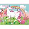 Clementoni - 24754 - Supercolor Puzzle - Unicorno Brilliant - 2x20 Pezzi