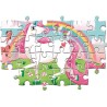 Clementoni - 24754 - Supercolor Puzzle - Unicorno Brilliant - 2x20 Pezzi