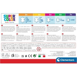 Clementoni - 24810 - Supercolor Puzzle - Jurassic World - 2x20 Pezzi (Include 2 Puzzle Da 20 Pezzi) - Puzzle Bambini 3 Anni, Pu