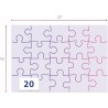 Clementoni - 24810 - Supercolor Puzzle - Jurassic World - 2x20 Pezzi (Include 2 Puzzle Da 20 Pezzi) - Puzzle Bambini 3 Anni, Pu