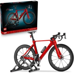 LEGO 11380 Icons Bici da Corsa - Kit Modellismo Fai da Te per Adulti - con Pneumatici in Gomma, Deragliatore e Supporto - Decor