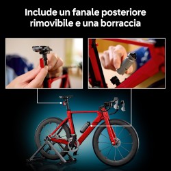 LEGO 11380 Icons Bici da Corsa - Kit Modellismo Fai da Te per Adulti - con Pneumatici in Gomma, Deragliatore e Supporto - Decor