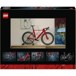 LEGO 11380 Icons Bici da Corsa - Kit Modellismo Fai da Te per Adulti - con Pneumatici in Gomma, Deragliatore e Supporto - Decor