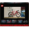 LEGO 11380 Icons Bici da Corsa - Kit Modellismo Fai da Te per Adulti - con Pneumatici in Gomma, Deragliatore e Supporto - Decor