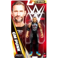 Mattel - WWE Le migliori scelte Main Event Series 2026 Wave 3 CM Punk, JHJ49