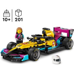 LEGO 77258 Speed Champions Auto da Corsa F1 ACADEMY Giocattolo - Kit Modellismo con Minifigure di Pilota Donna di Formula 1
