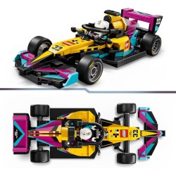 LEGO 77258 Speed Champions Auto da Corsa F1 ACADEMY Giocattolo - Kit Modellismo con Minifigure di Pilota Donna di Formula 1