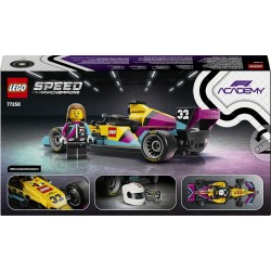 LEGO 77258 Speed Champions Auto da Corsa F1 ACADEMY Giocattolo - Kit Modellismo con Minifigure di Pilota Donna di Formula 1