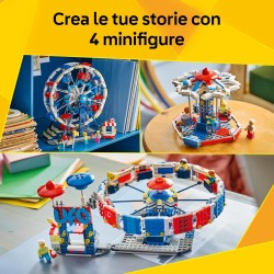 LEGO 31389 Creator 3 in 1 Iconica Ruota Panoramica - Parco Giochi Trasformabile in Attrazione a Forma di UFO o in Giostra - Dec